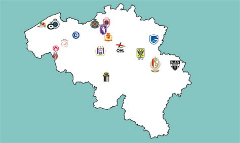 belgian football clubs map